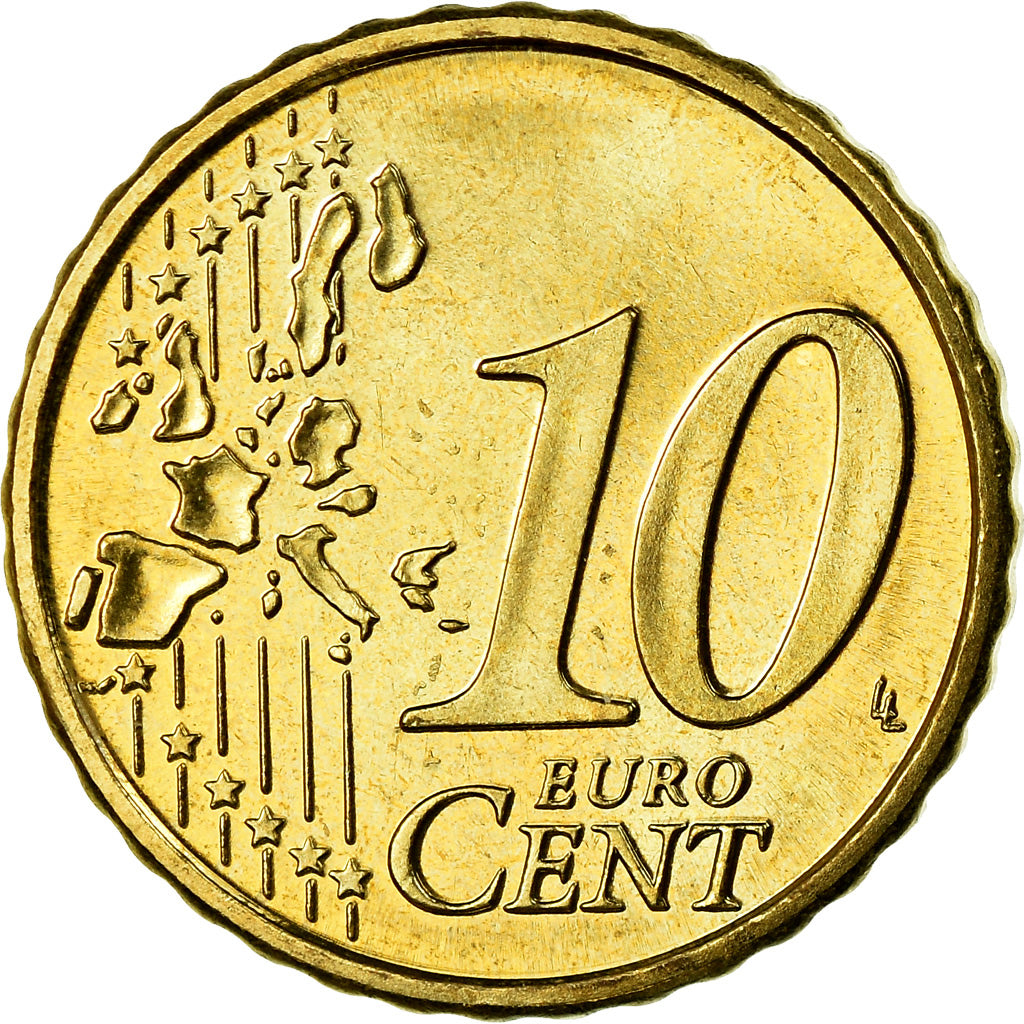 Austria, 10 Euro Cent, 2002, SPL-, Ottone, KM:3085