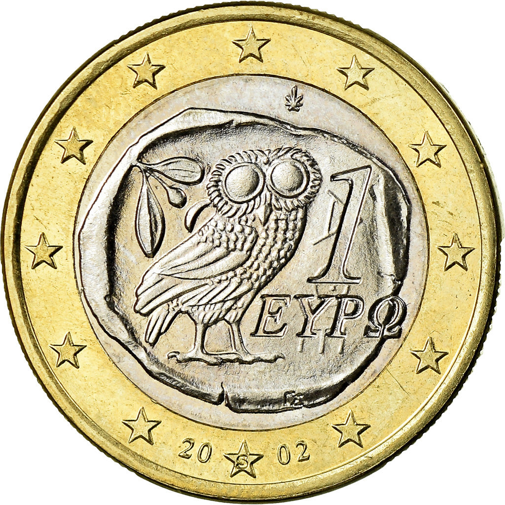 Greece, Euro, 2002, AU(55-58), Bi-Metallic, KM:187
