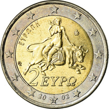 Greece, 2 Euro, 2002, AU(55-58), Bi-Metallic, KM:188