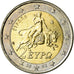 Greece, 2 Euro, 2002, AU(55-58), Bi-Metallic, KM:188