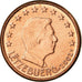 Luxemburgo, Euro Cent, 2002, EBC, Cobre chapado en acero, KM:75