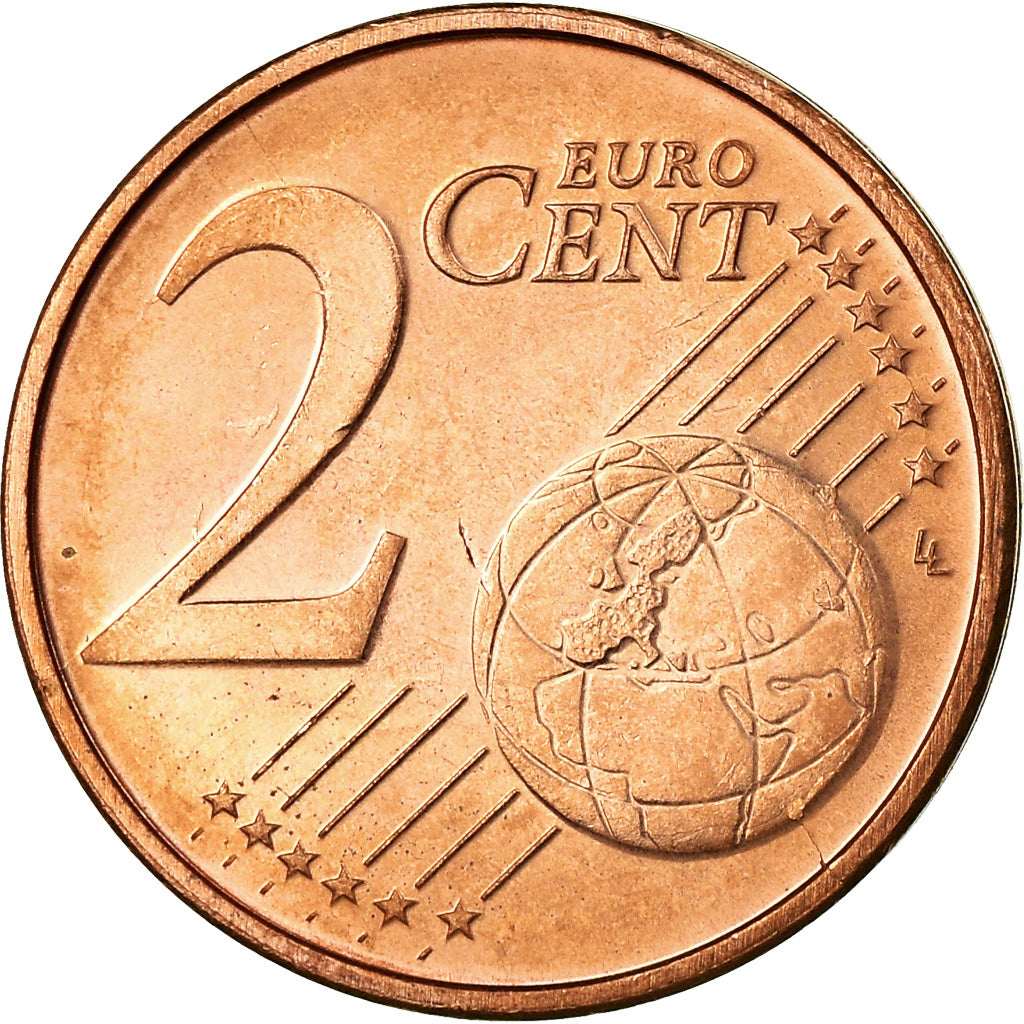 Luxemburg, 2 Euro Cent, 2002, PR, Copper Plated Steel, KM:76