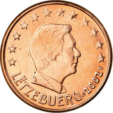Luxemburgo, 5 Euro Cent, 2002, AU(55-58), Aço Cromado a Cobre, KM:77