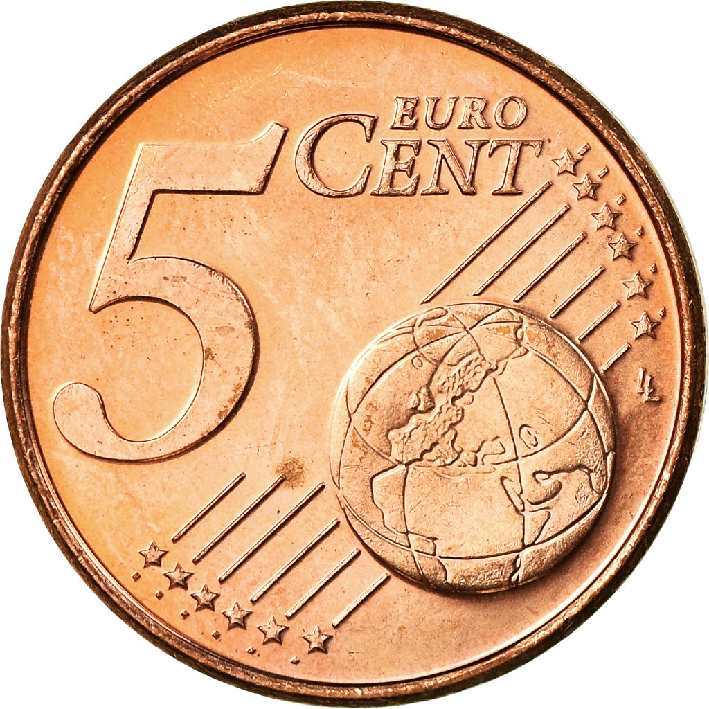 Luxembourg, 5 Euro Cent, 2002, AU(55-58), Copper Plated Steel, KM:77