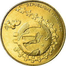 France, 1/4 Euro, 2002, MS(63), Aluminum-Bronze, KM:1293
