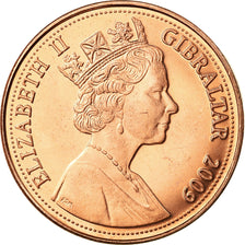 Monnaie, Gibraltar, Elizabeth II, 2 Pence, 2009, Pobjoy Mint, SPL, Copper Plated