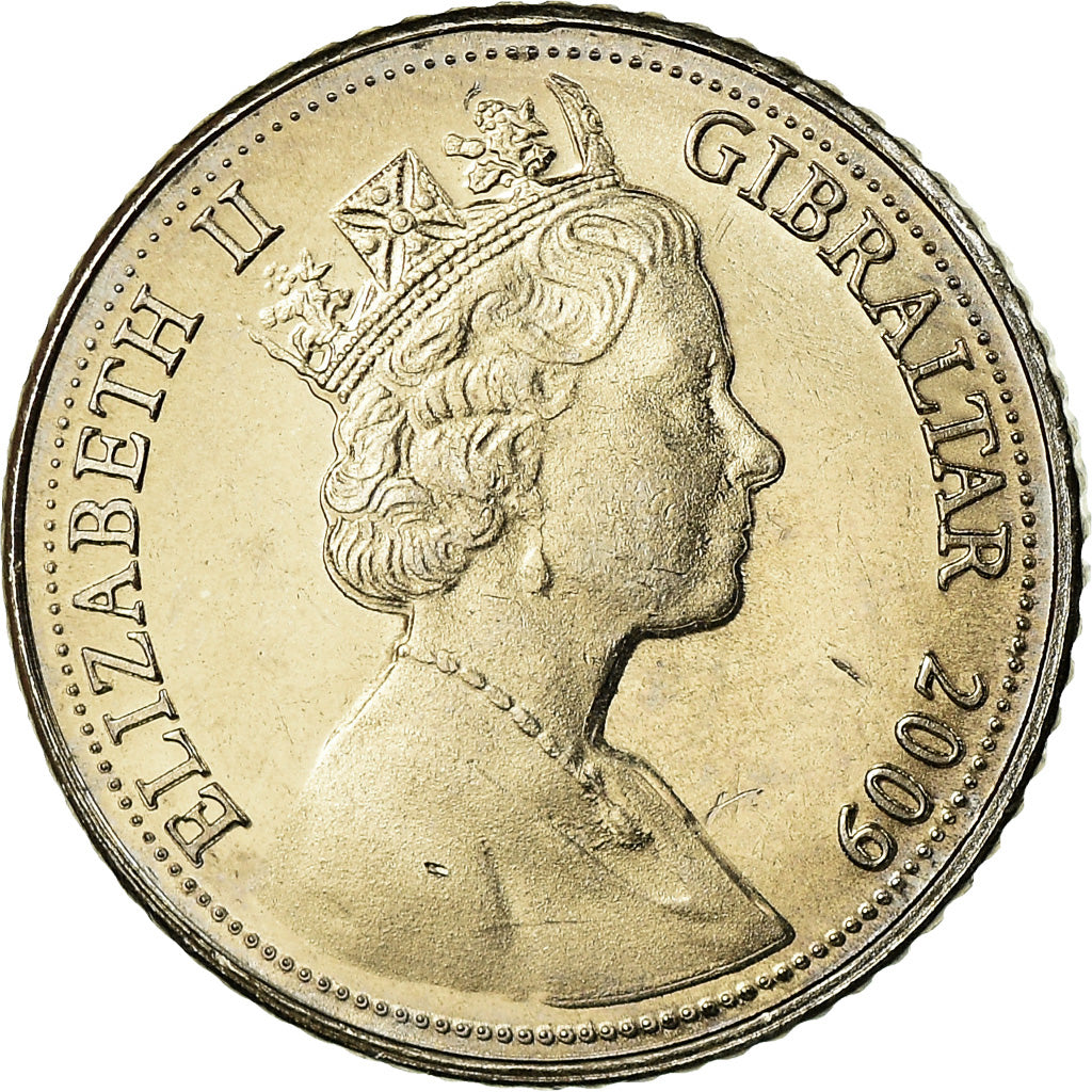 Coin, Gibraltar, Elizabeth II, 5 Pence, 2009, Pobjoy Mint, MS(63)