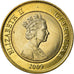 Coin, Gibraltar, Elizabeth II, 2 Pounds, 2009, MS(63), Bi-Metallic, KM:1092