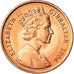 Coin, Gibraltar, Elizabeth II, Penny, 2004, MS(63), Copper Plated Steel, KM:1046
