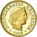 Coin, Switzerland, 5 Rappen, 2008, Bern, Proof, MS(65-70), Aluminum-Bronze