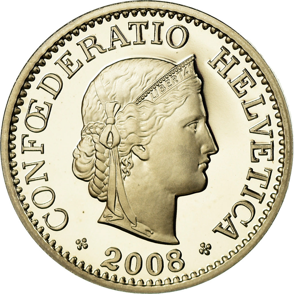 Monnaie, Suisse, 10 Rappen, 2008, Bern, Proof, FDC, Copper-nickel, KM:27