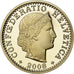 Coin, Switzerland, 20 Rappen, 2008, Bern, Proof, MS(65-70), Copper-nickel