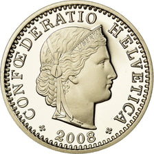 Münze, Schweiz, 20 Rappen, 2008, Bern, Proof, STGL, Copper-nickel, KM:29a