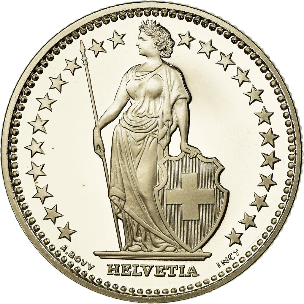 Coin, Switzerland, Franc, 2008, Bern, Proof, MS(65-70), Copper-nickel, KM:24a.3