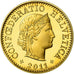Coin, Switzerland, 5 Rappen, 2011, Bern, Proof, MS(65-70), Aluminum-Bronze