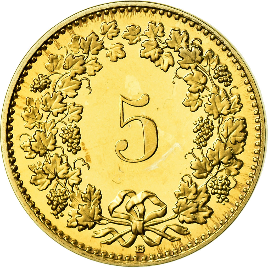 Coin, Switzerland, 5 Rappen, 2011, Bern, Proof, MS(65-70), Aluminum-Bronze