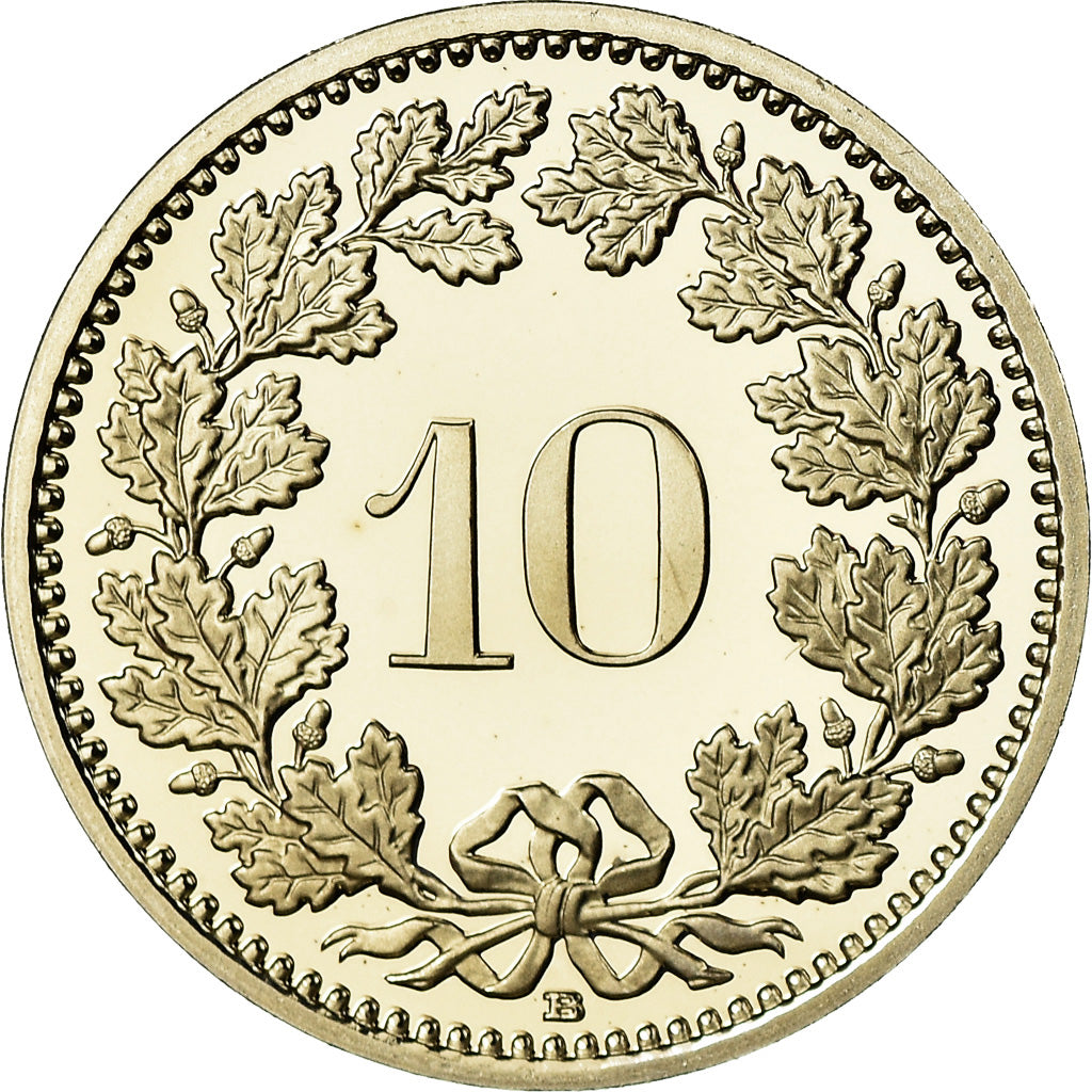Coin, Switzerland, 10 Rappen, 2011, Bern, Proof, MS(65-70), Copper-nickel, KM:27