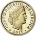 Coin, Switzerland, 20 Rappen, 2011, Bern, Proof, MS(65-70), Copper-nickel
