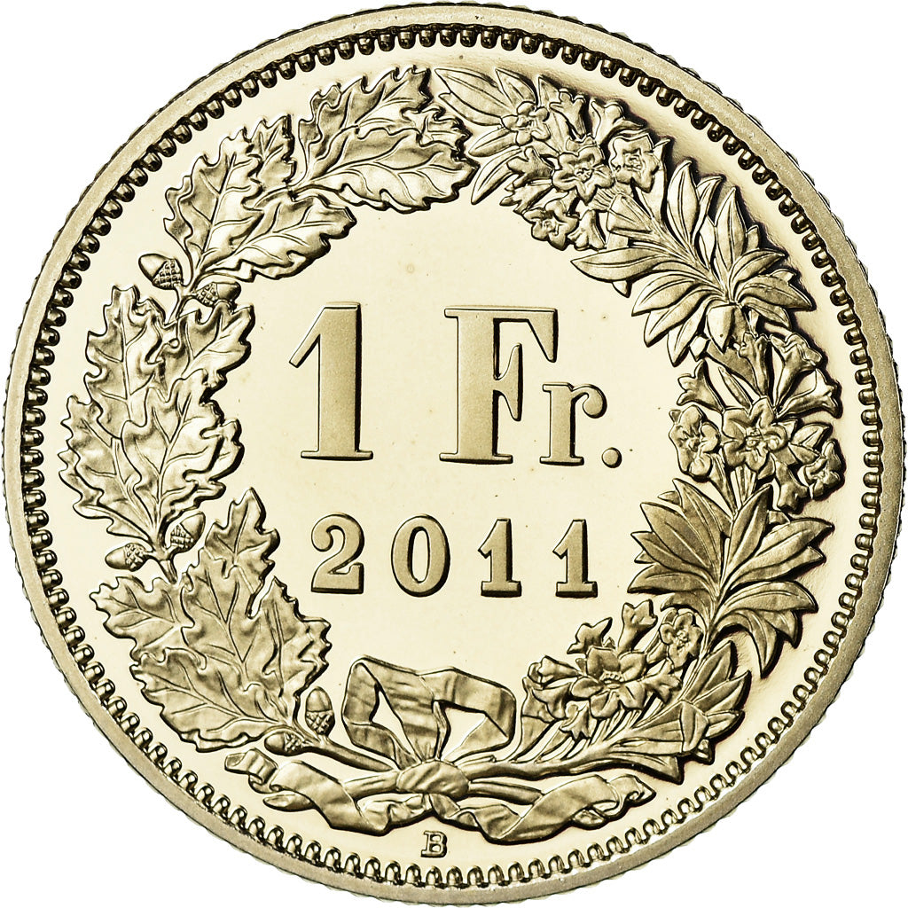 Coin, Switzerland, Franc, 2011, Bern, Proof, MS(65-70), Copper-nickel, KM:24a.3