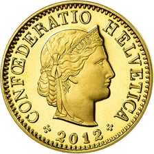 Coin, Switzerland, 5 Rappen, 2012, Bern, Proof, MS(65-70), Aluminum-Bronze