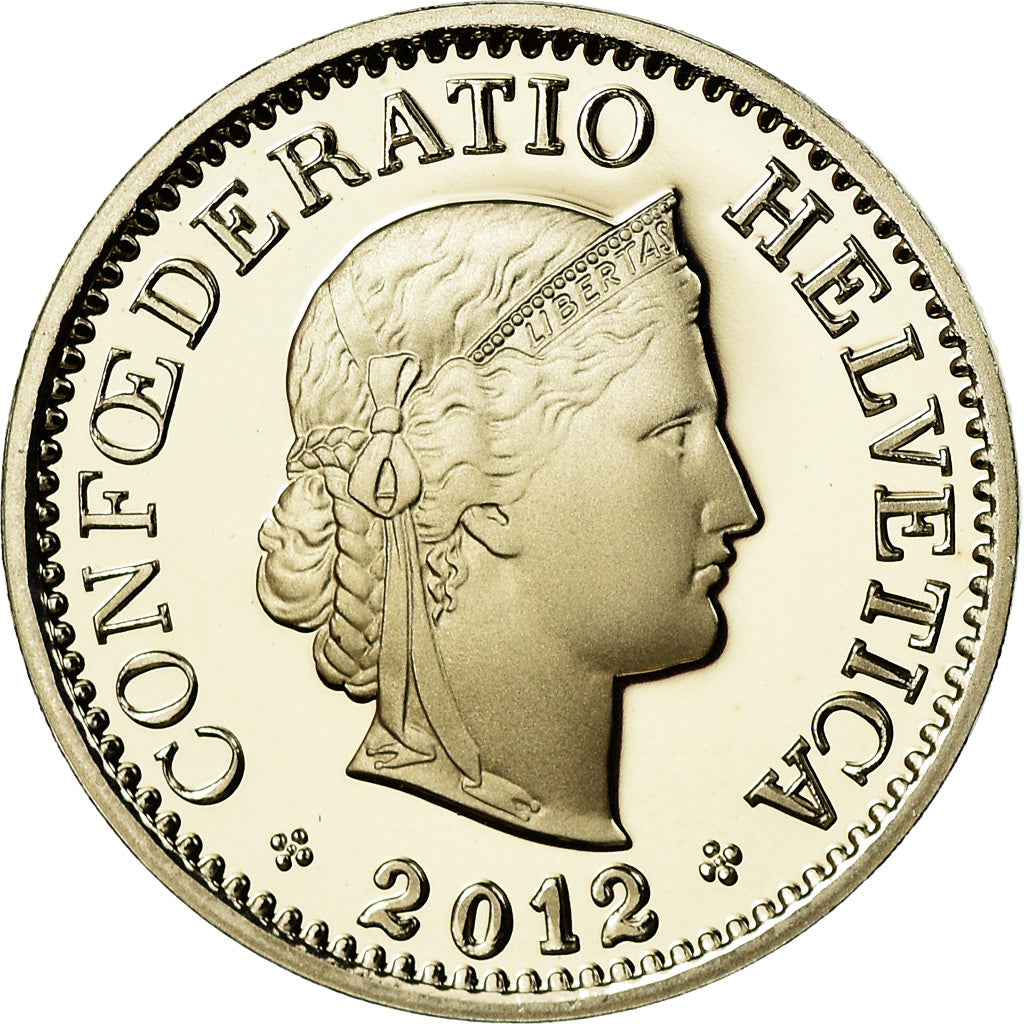 Coin, Switzerland, 10 Rappen, 2012, Bern, Proof, MS(65-70), Copper-nickel, KM:27