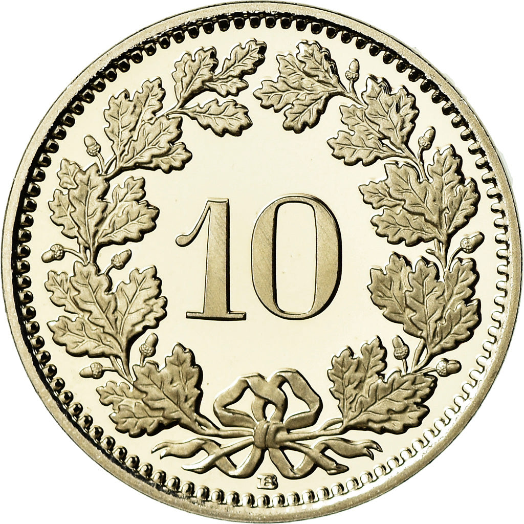 Coin, Switzerland, 10 Rappen, 2012, Bern, Proof, MS(65-70), Copper-nickel, KM:27