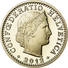 Coin, Switzerland, 20 Rappen, 2012, Bern, Proof, MS(65-70), Copper-nickel