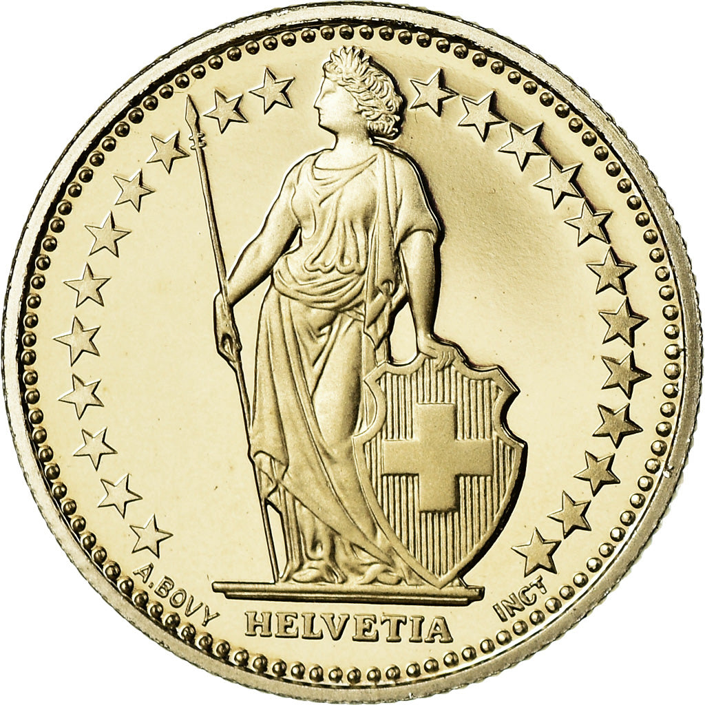 Coin, Switzerland, 1/2 Franc, 2012, Bern, Proof, MS(65-70), Copper-nickel
