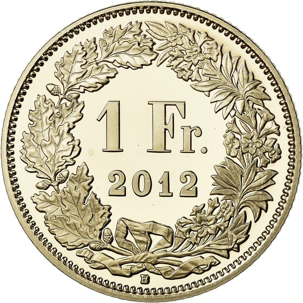Coin, Switzerland, Franc, 2012, Bern, Proof, MS(65-70), Copper-nickel, KM:24a.3