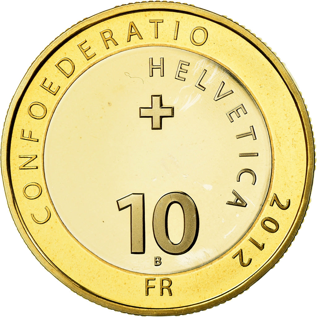 Monnaie, Suisse, 10 Francs, 2012, Bern, Proof, FDC, Bi-Metallic, KM:142