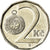 Coin, Czech Republic, 2 Koruny, 2004, EF(40-45), Nickel plated steel, KM:9
