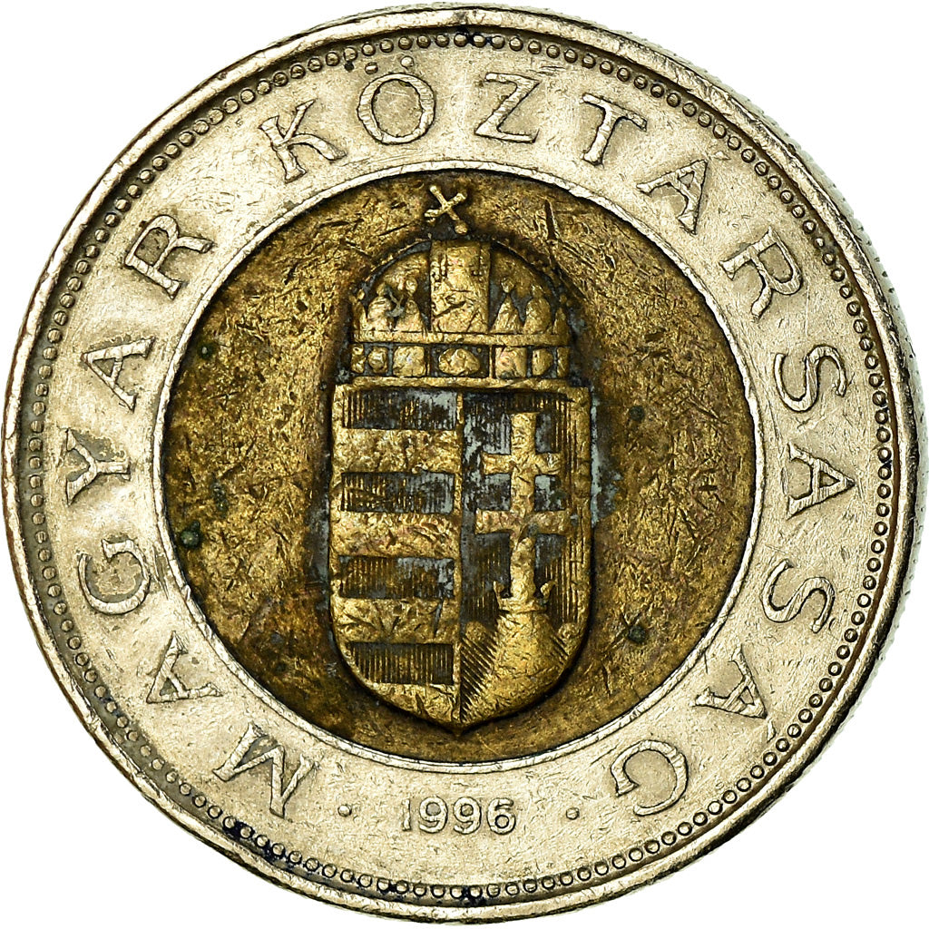 Moneta, Węgry, 100 Forint, 1996, Budapest, VF(30-35), Bimetaliczny, KM:721