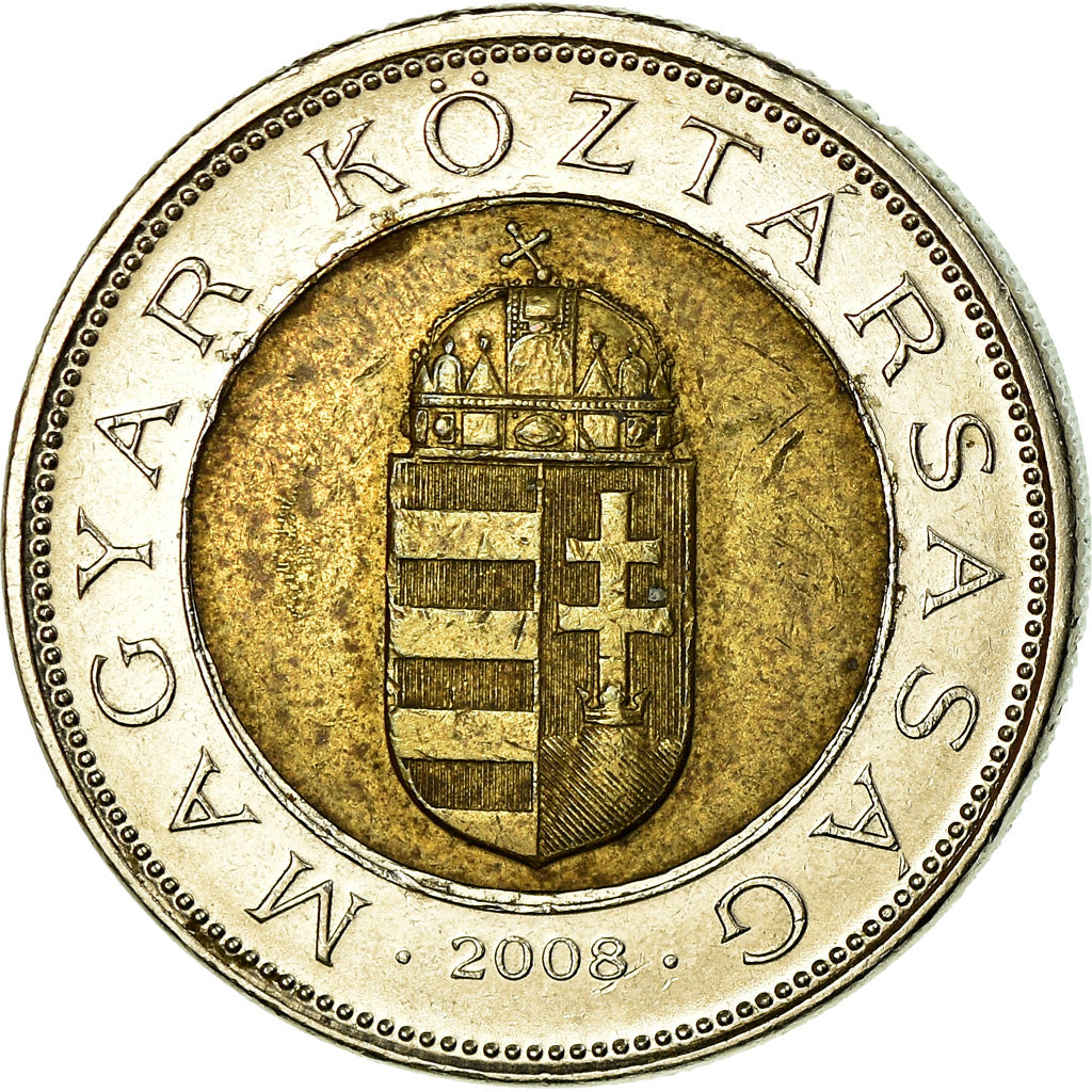 Coin, Hungary, 100 Forint, 2008, Budapest, EF(40-45), Bi-Metallic, KM:721