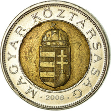 Coin, Hungary, 100 Forint, 2008, Budapest, EF(40-45), Bi-Metallic, KM:721
