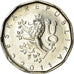 Moneda, República Checa, 2 Koruny, 2011, MBC, Níquel chapado en acero, KM:9