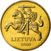 Munten, Lithouwen, 50 Centu, 2000, UNC-, Nickel-brass, KM:108