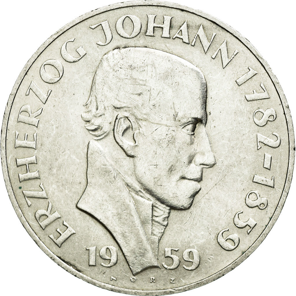 Moneta, Austria, 25 Schilling, 1959, BB+, Argento, KM:2887