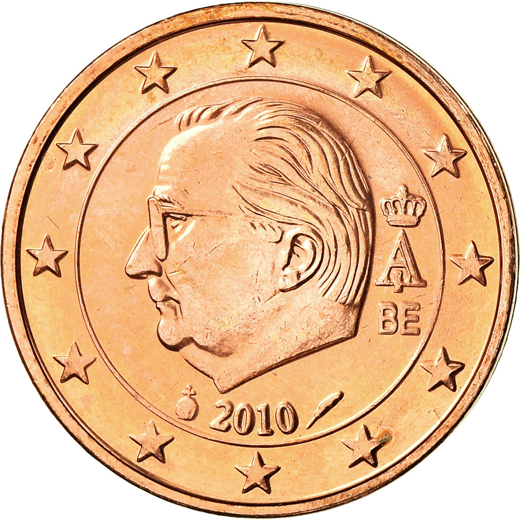 Belgium, 2 Euro Cent, 2010, MS(63), Copper Plated Steel, KM:275