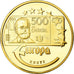 França, Medal, L'Europe, 500 Sakala, Estonie, 2003, MS(63), Cobre Dourado
