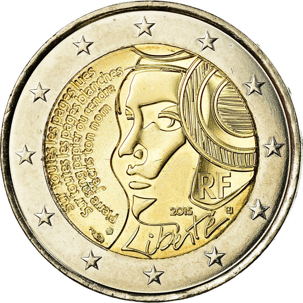 Monnaie, France, 2 Euro, 2015, SPL, Bi-Metallic