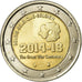 Belgium, 2 Euro, The Great War Centenary, 2014, AU(55-58), Bi-Metallic