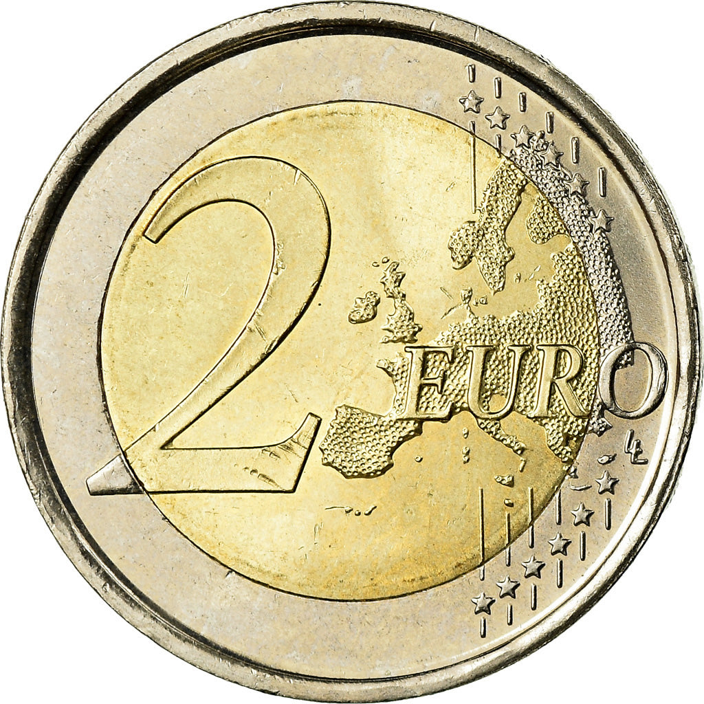Hiszpania, 2 Euro, 2014, AU(55-58), Bimetaliczny