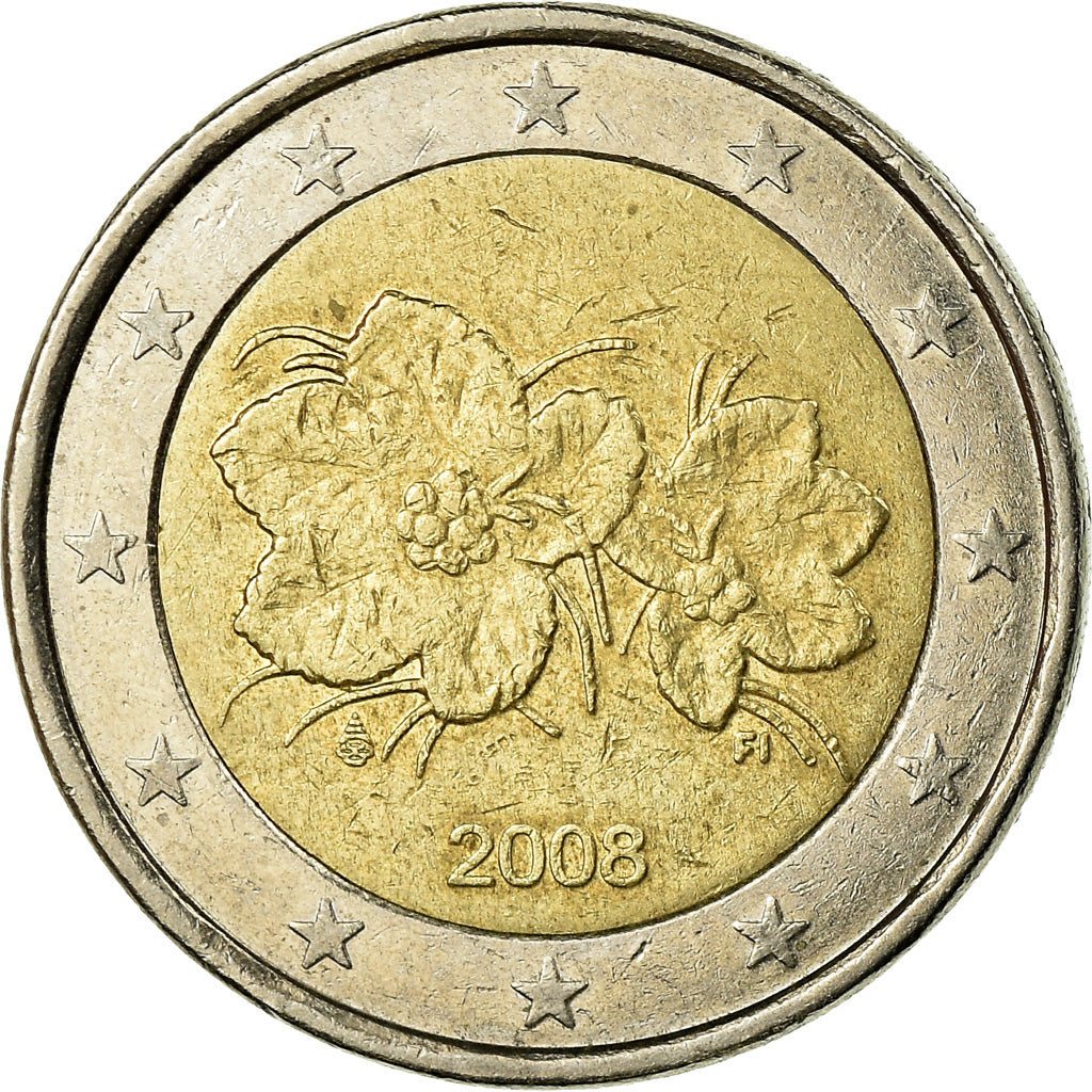Finland, 2 Euro, 2008, EF(40-45), Bi-Metallic, KM:130