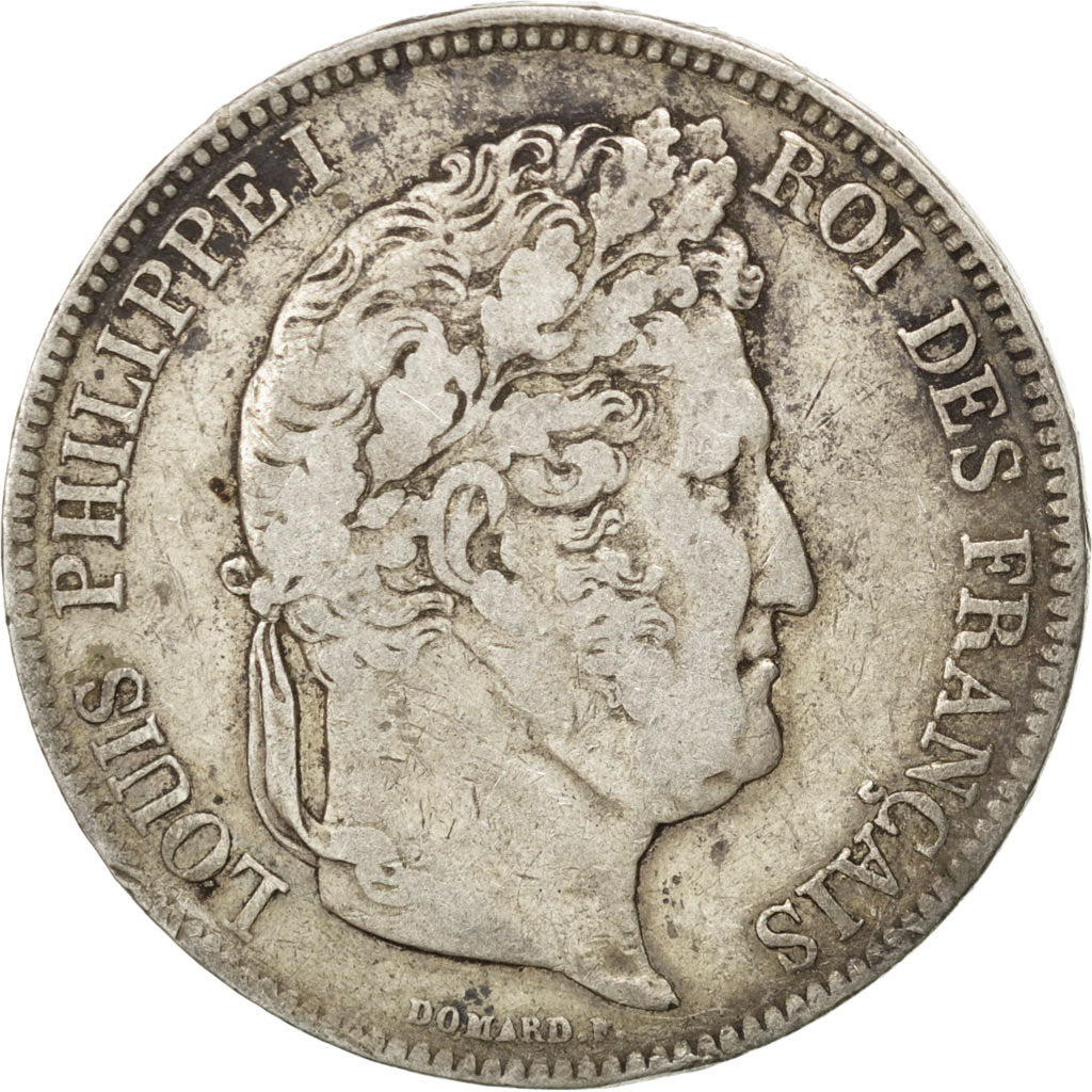 Louis Philippe Ier, 5 Francs tête laurée, 1833 D, KM 749.4