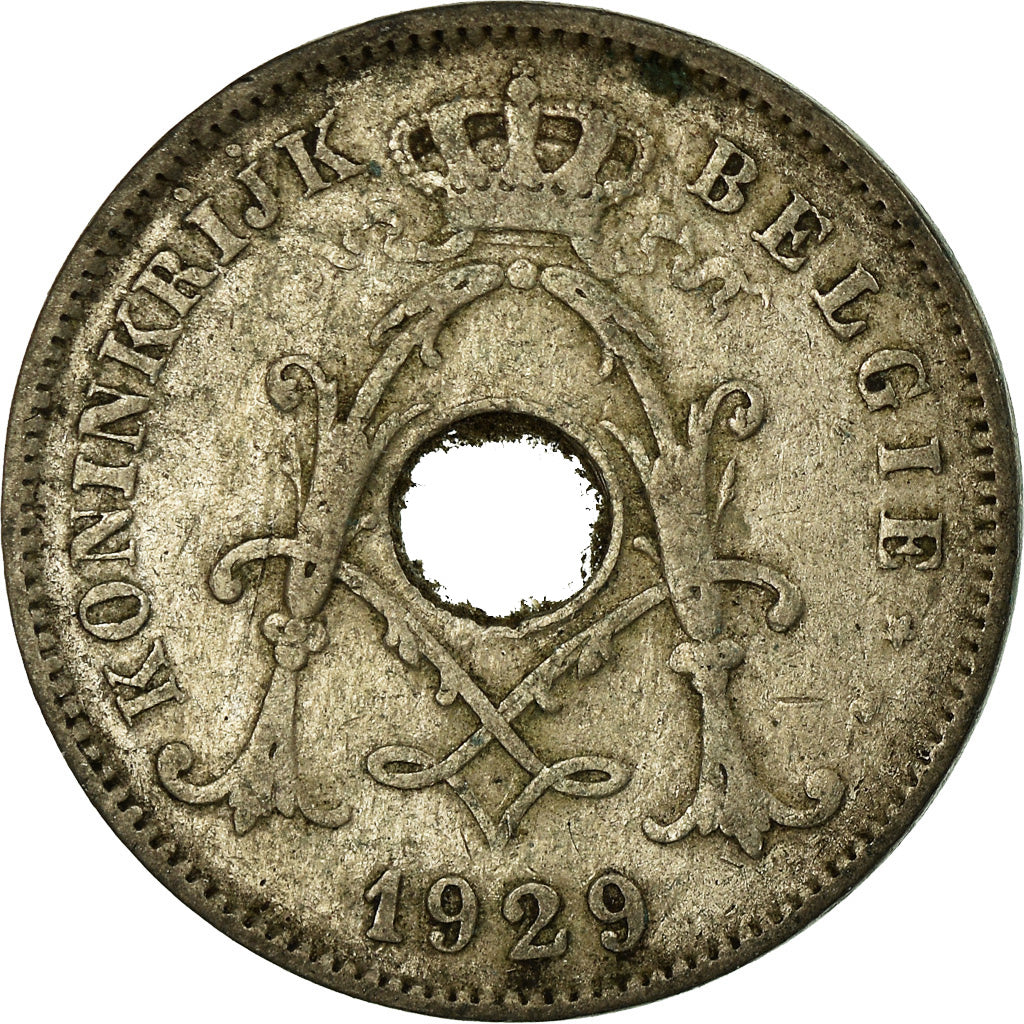 Moneda, Bélgica, 10 Centimes, 1929, BC+, Cobre - níquel, KM:86