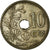 Moneta, Belgio, 10 Centimes, 1929, MB+, Rame-nichel, KM:86