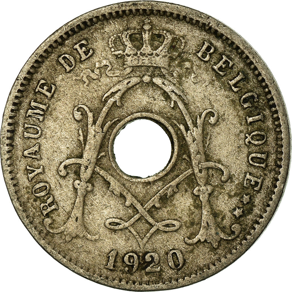 Monnaie, Belgique, 5 Centimes, 1920, TB+, Copper-nickel, KM:66