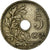 Moneda, Bélgica, 5 Centimes, 1924, BC+, Cobre - níquel, KM:67