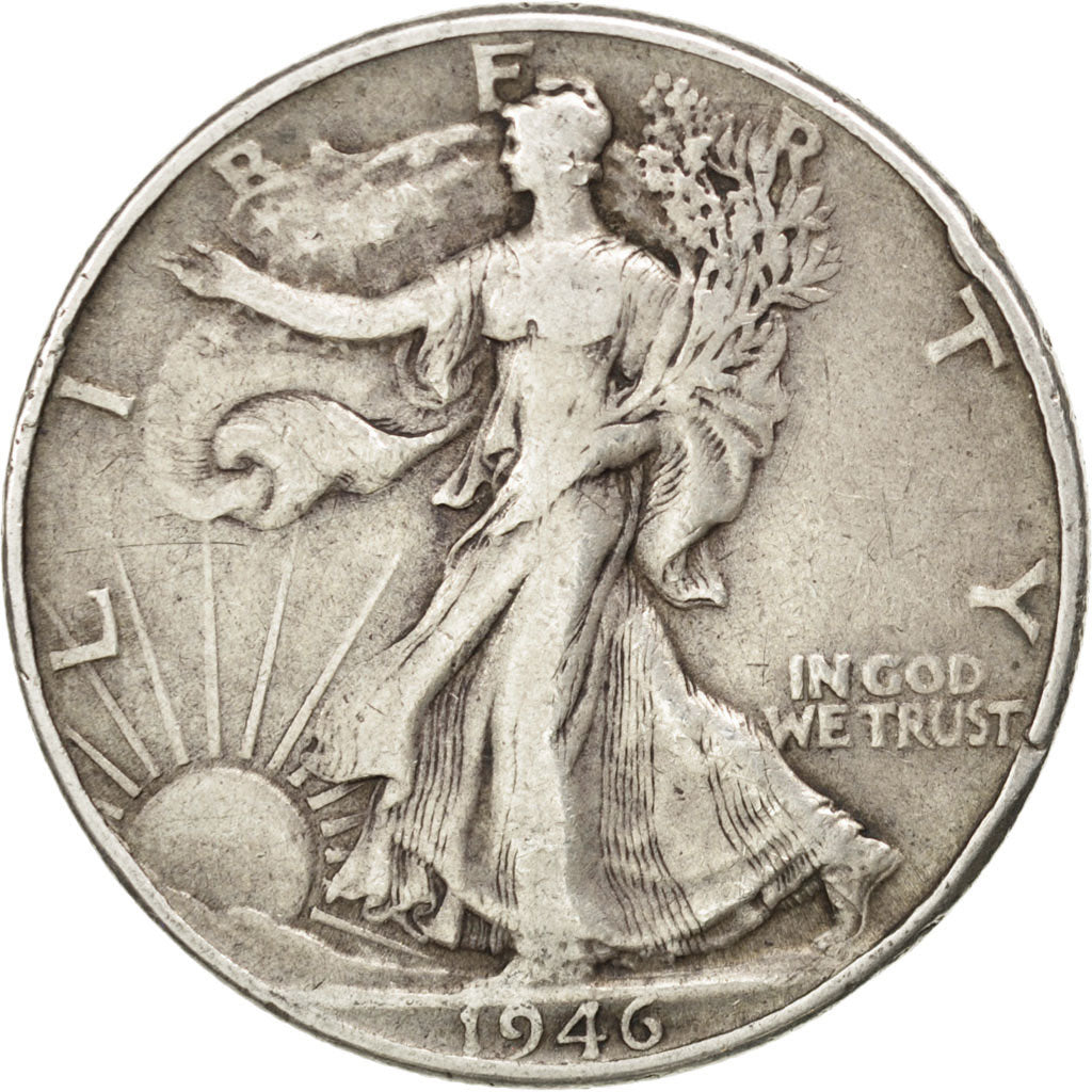 UNITED STATES, Walking Liberty Half Dollar, Half Dollar, 1946, U.S. Mint, KM...