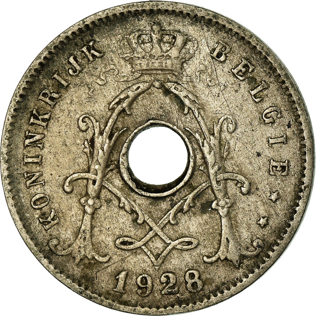 Moeda, Bélgica, 5 Centimes, 1928, VF(30-35), Cobre-níquel, KM:67
